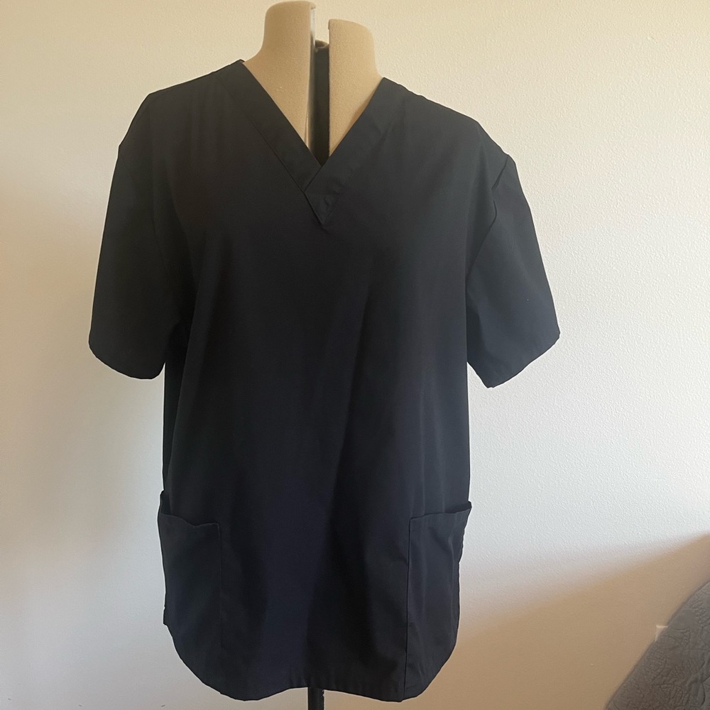 Black Scrub Set, Duckies, top and pants